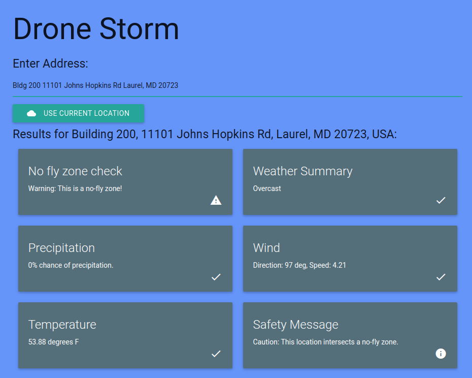 Drone Storm UI
